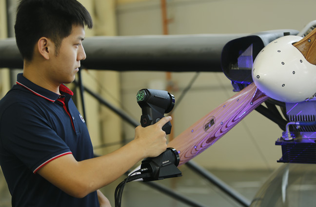 การสแกนแบบไร้สายสำหรับการออกแบบย้อนกลับในอุตสาหกรรมการบินและอวกาศ 