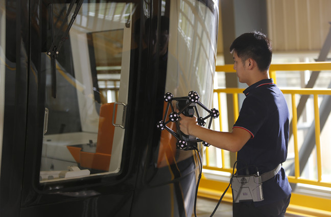 การสแกนเลเซอร์ 3 มิติไร้สายสำหรับการวัดและการตรวจสอบ 3 มิติ