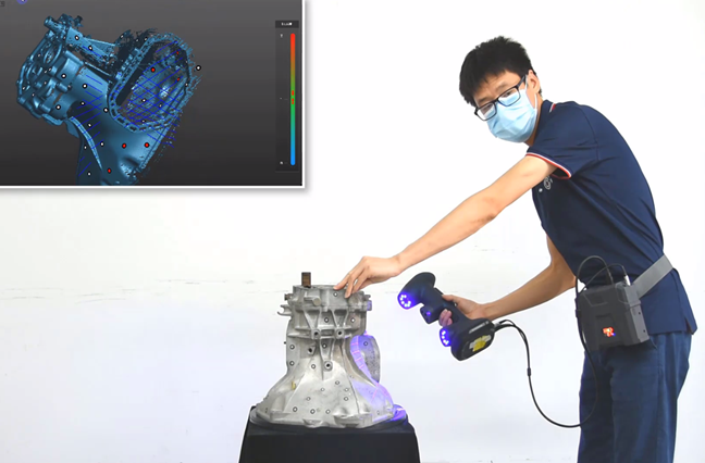 การสแกนแบบไร้สายสำหรับการตรวจสอบ 3D